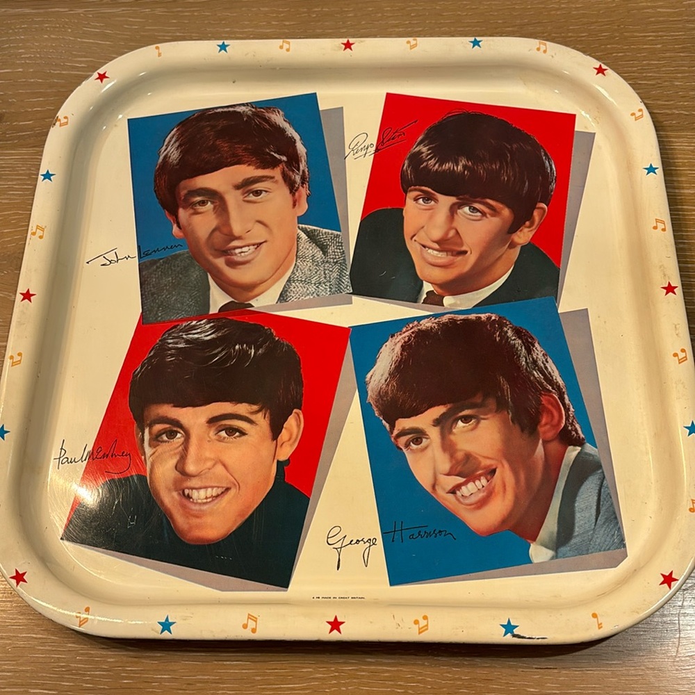 1964 Worcester Ware Beatles tray